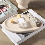 Koville Luxurious Natural Marble Vanity Tray, Cloud Shape Serving Stone Key Tray - Image 5
