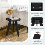 HDPS Outdoor Side Table, Small Round End Table - Image 5