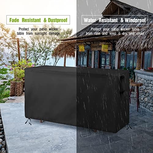 55 Inch Outdoor Bar Table Cover Rectangle - Image 6