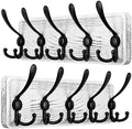 SKOLOO Rustic Wall Mounted Coat Rack, Wood Coat Rack Wall Mount by SKOLOO