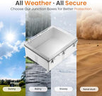 QILIPSU Waterproof Junction Box IP67 Outdoor Plastic Electrical Project - Image 5