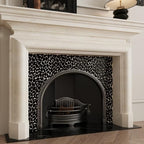 Black Pebble Tile Shower Floor, Pebble Mosaic Backsplash - Image 3