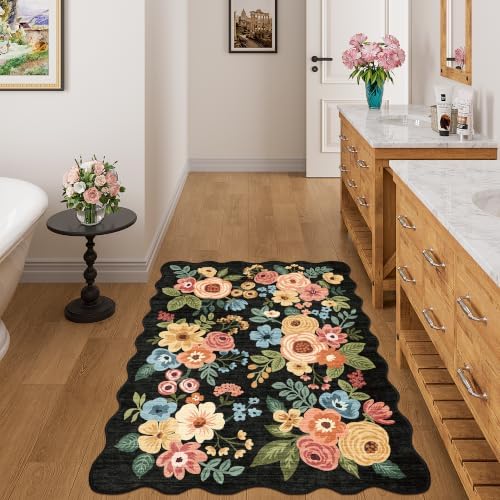 DUKINO 3x4 Rug, Non Slip Floral Washable Area Rug - Image 3