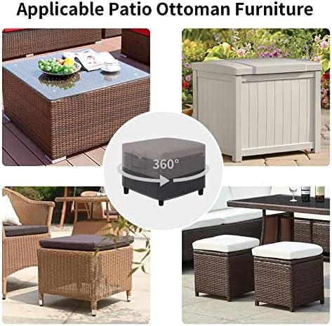 Easy-Going Heavy Duty Outdoor Ottoman Cover - Image 6
