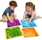 edusense 3D Liquid Motion Floor Tiles, 4 Tiles Set by Edusense