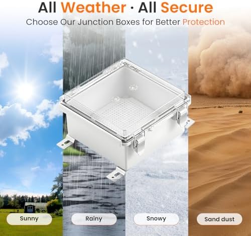 QILIPSU Waterproof Junction Box IP67 Outdoor Plastic Electrical Project - Image 5