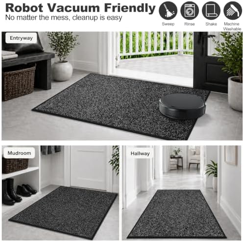 Mibao Super Absorbent Front Door Mat, Non-Slip Washable Indoor Doormats - Image 5