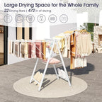 APEXCHASER Clothes Drying Rack, 67.7" L Height Adjustable - Image 3