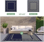 GENIMO Outdoor Rug, Waterproof Plastic Rugs - Image 5