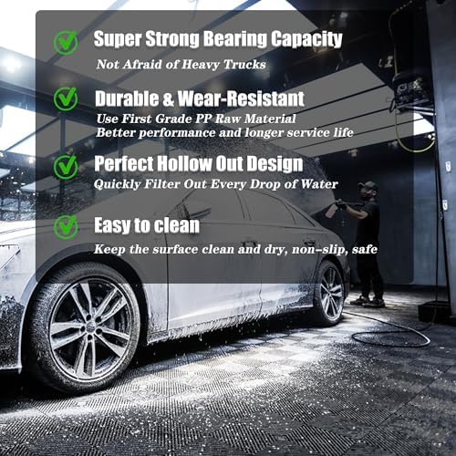 Interlocking Garage Floor Tiles, Rigid Drainage Mat - Image 6