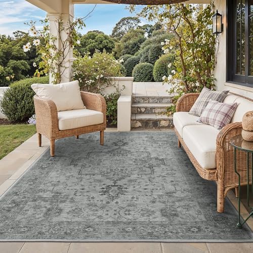 GENIMO Indoor Outdoor Rug, Washable by GENIMO
