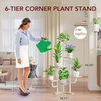 Homsorout Corner Plant Stand - Image 6