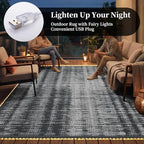 MontVoo Outdoor Rug Waterproof 8x10 ft - Image 2