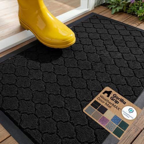 GORILLA GRIP WeatherMAX Door Mat, Indoor Outdoor by GorillaGrip
