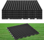 5 Pcs Ground Protection Mats, Interlocking Black 23.6 x 23.6 in by Wesnoy