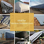GUARD SHIELD Heavy Duty Tarp 20x40 Feet Silver/Black Multi Purpose Thick - Image 5