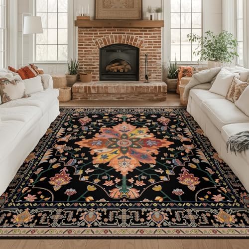 RELEANY Washable Area Rug, Square 8'x8' by RELEANY