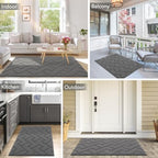 hicorfe Dirt Trapper Indoor Doormat, Non Slip Backing Washable Door Mats - Image 2