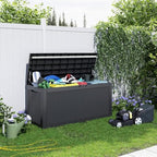 120 Gallon Outdoor Deck Box, Lockable Waterproof Outdoor Storage Boxes - Image 3