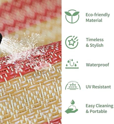 GENIMO Fall Decor Outdoor Rug, Plastic Rugs - Image 6