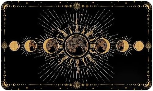 Witchy Celestial Moon‑Phase Astrology Doormat 16X24inch, Boho Mystical Non‑Slip by Unknown