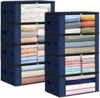 Fab totes 35L Closet Organizers, Foldable Under Bed Storage Containers by Fabtotes