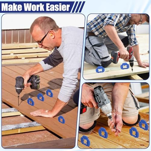 4 Packs 4-in-1 Multi-Size Deck Spacer Tool, 4 Thicknesses Deck Board Spacers - Image 7