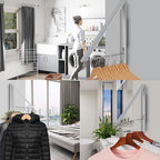 Foldable Clothes Drying Rack, Wall Mounted - Image 5