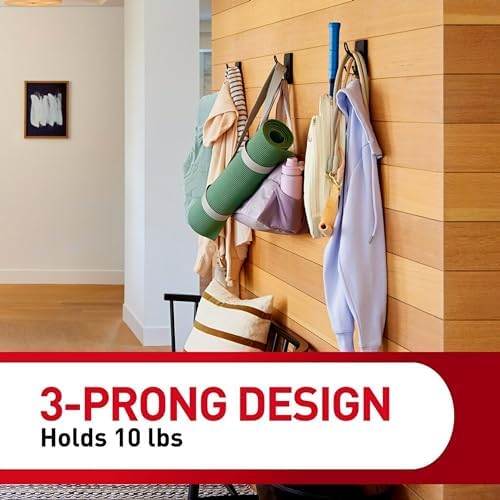 Command X-Large Black Triple Hooks, 2 Hooks, 6 Strips - Image 6