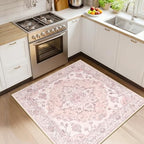 RELEANY Washable Area Rug, Square 4'x4' by RELEANY