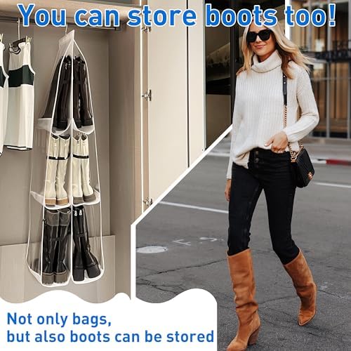 Purse Organizer for Closet, Heavy Duty Hanging Handbag Storage - Image 6