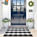 OLANLY Fall Door Mat, Buffalo Plaid Rug by OLANLY