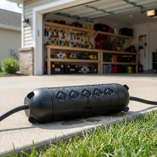 Yojoe 10 Pack Compact Outdoor Extension Cord Cover Waterproof Electrical Safety - Image 4