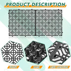 10 Pcs Ground Protection Mats, Interlocking Black 15.7 x 15.7 in - Image 3