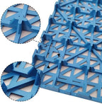 12 Pack Modular Interlocking Cushion 11.6" x 11.6" Rubber Mat Floor Tile Mats - Image 6