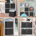 STORAGE MANIAC Storage Cubes, 11 Inch 8 Pack Collapsible Fabric Shelf Bins - Image 7