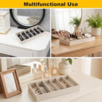 2 Pack Sunglass Drawer Organizer, 6 Grid Velvet Glasses Tray, Eyeglasses - Image 6