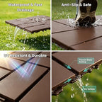 Interlocking Deck Tiles Outdoor Waterproof 44 Pack, Plastic Snap Together Patio - Image 3
