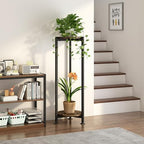 2 Tier Plant Stand Indoor Corner Tall Round Shape Plant Shelf - Image 3