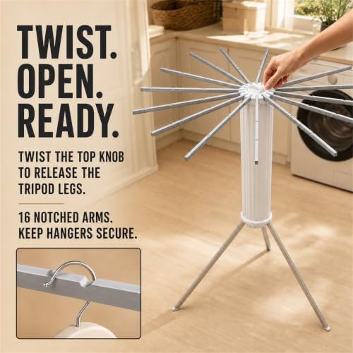 Clothes Drying Rack Foldable, Portable Laundry Drying Rack - Image 5