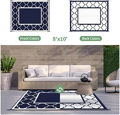 GENIMO Outdoor Rug, Waterproof Plastic Rugs - Image 4