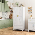Bevivog Farmhouse Metal Storage Cabinet - Image 3