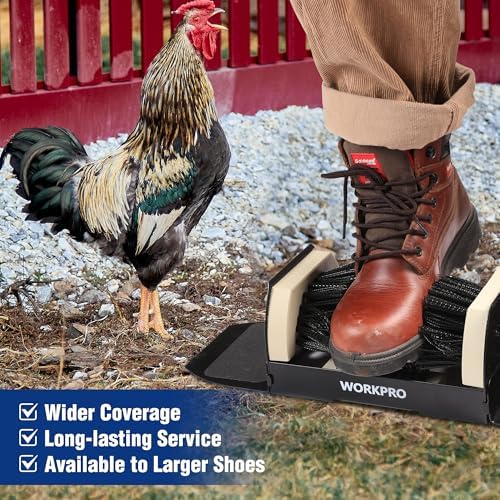 WORKPRO Extra Wide Boot Cleaner, Shoe Brush Scraper Scrubber Outdoor - Image 5