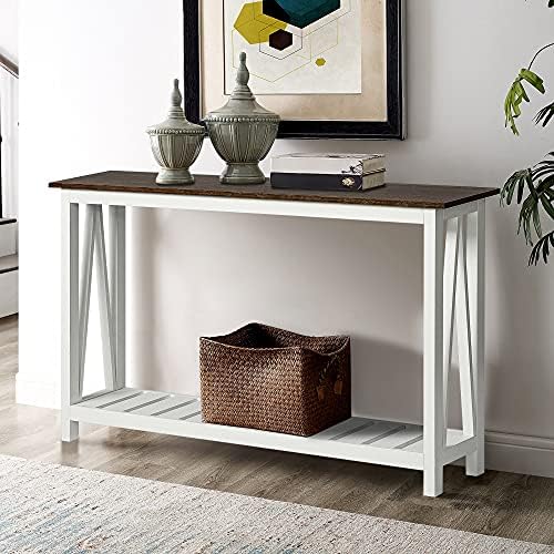 ChooChoo Farmhouse Console Table, Narrow Sofa Table by ChooChoo