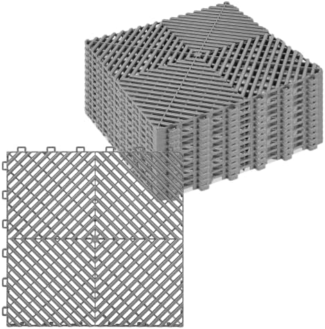 ToLanbbt Interlocking Drainage Tiles 12" x 12" Modular Interlocking Cushion by ToLanbbt