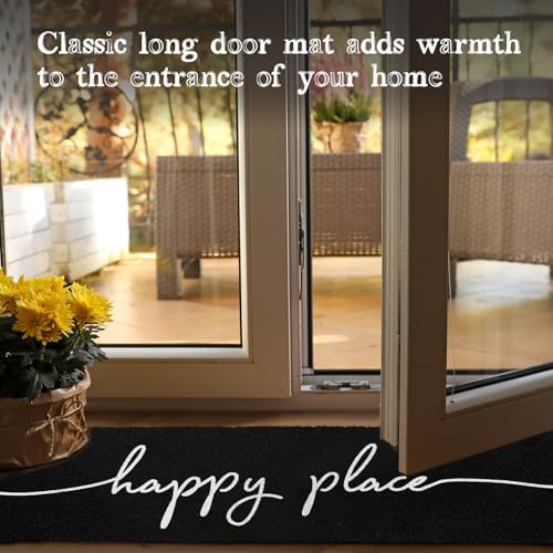 48''x16'' Long Doormat for Entrance Entry, Happy Place - Image 6