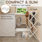 Extra Wide Foldable Clothes Drying Rack, Reinforced Joints - Image 2