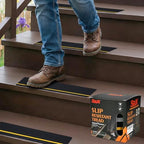 S&X Outdoor Stair Treads Non-Slip 4x24in, Reflective by SXProducts