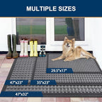 Smiry Front Door Mat Outside Entrance, Natural Rubber Doormat, 47x32 Inch - Image 6