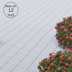 Pure Garden 12-Pack Polypropylene Interlocking Patio Deck Tiles - Image 2
